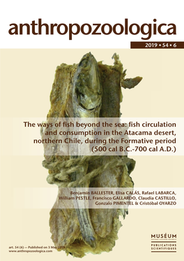 Fish Circulation and Consumption in the Atacama Desert, Northern Chile, During the Formative Period (500 Cal B.C.-700 Cal A.D.)