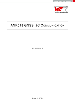 Anr018 Gnss I2c Communication