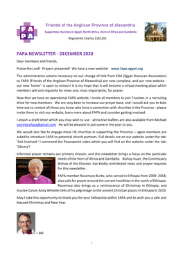 Fapa Newsletter