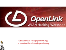 WLAN Hacking Workshop