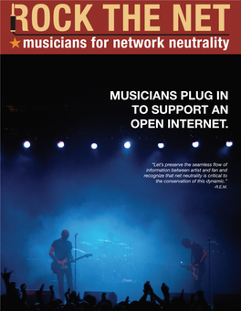 Musicians Plug in to Support an Open Internet
