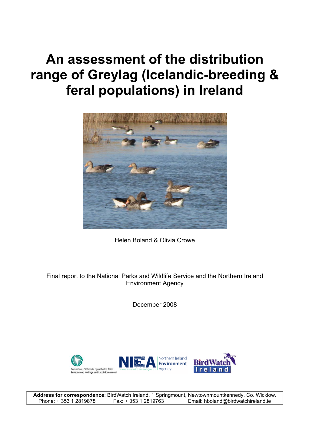 (Icelandic-Breeding & Feral Populations) in Ireland