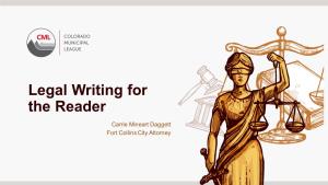 Legal Writing for the Reader