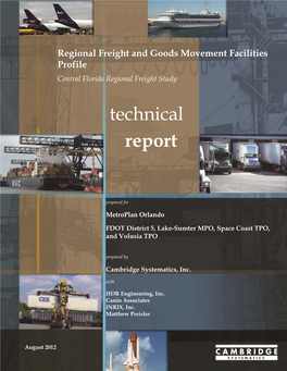 Regional Freight Study 2013; Facilities Profile