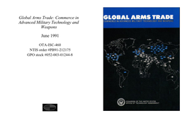 Global Arms Trade: Commerce in Advanced Military Technology and Weapons
