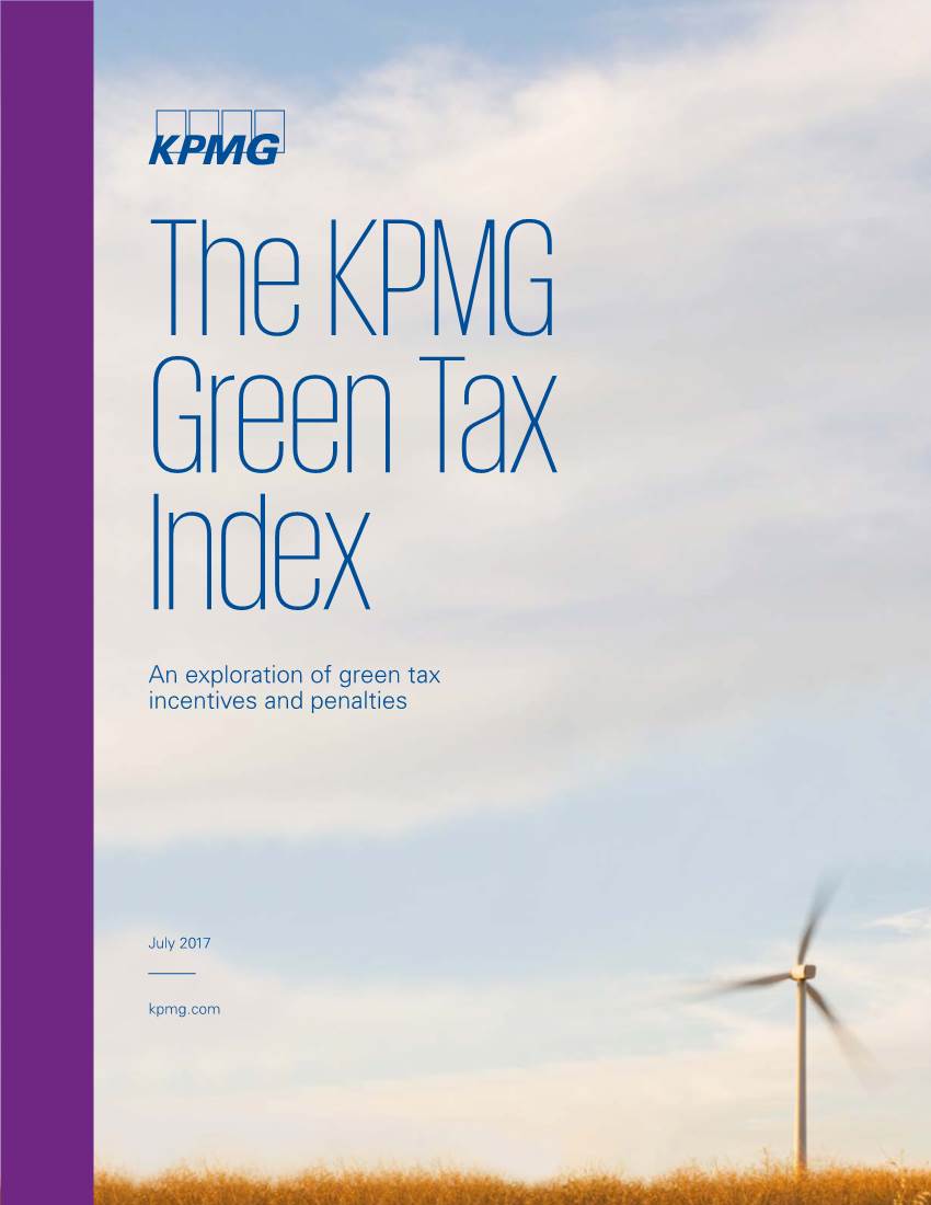 An Exploration of Green Tax Incentives and Penalties