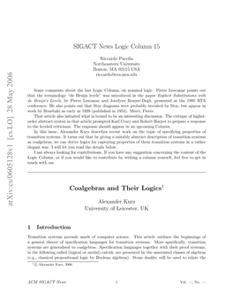 SIGACT News Logic Column 15