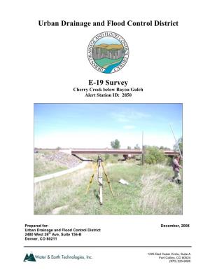 Urban Drainage and Flood Control District E-19 Survey