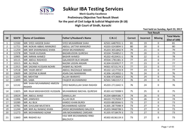 Sukkur IBA Testing Services