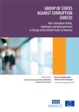 GROUP of STATES AGAINST CORRUPTION (GRECO) Anti-Corruption Trends, Challenges and Good Practices in Europe & the United States of America PREMS 024921