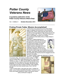 Potter County Veterans News