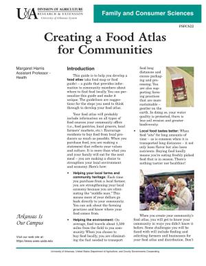 Creating a Food Atlas for Communities