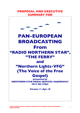 PAN-EUROPEAN BROADCASTING From