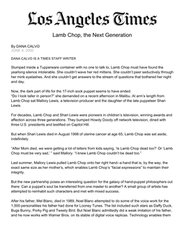 Lamb Chop, the Next Generation