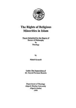 The Rights of Religious Minorities in Islam