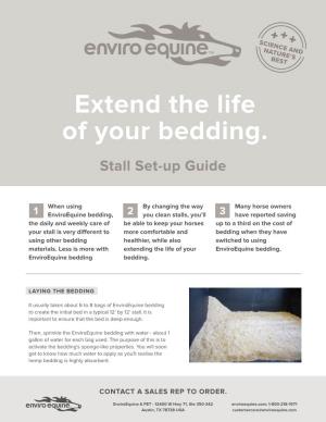 Enviroequine Bedding Set-Up Guide 2020