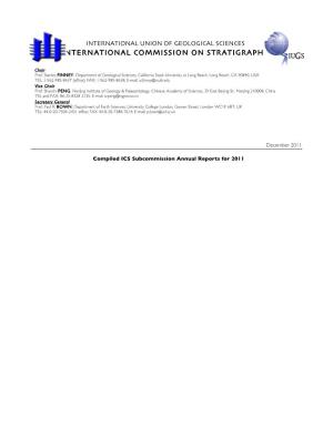 ICS Subcommission Annual Report 2011