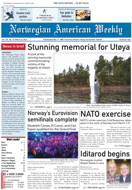 NATO Exercise Stunning Memorial for Utøya