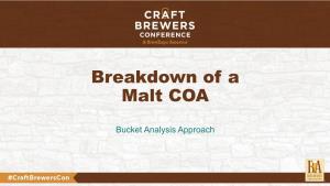 Breakdown of a Malt COA