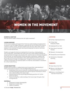 Women in the Movement