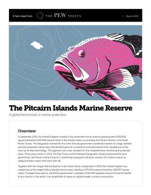 The Pitcairn Islands Marine Reserve (PDF)