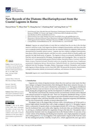 New Records of the Diatoms (Bacillariophyceae) from the Coastal Lagoons in Korea
