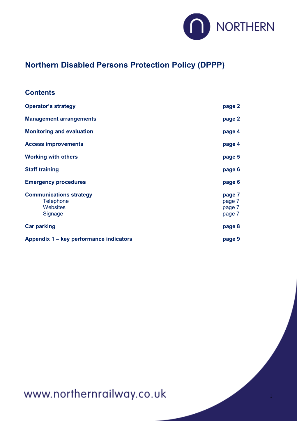 Northern Disabled Persons Protection Policy (DPPP)