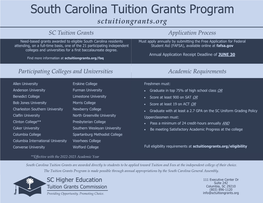 South Carolina Tuition Grants Program