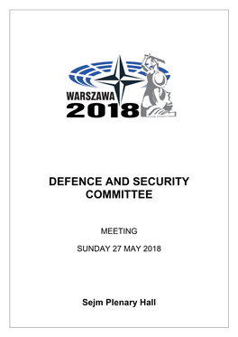Defence and Security Committee