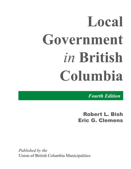 Local Government in British Columbia