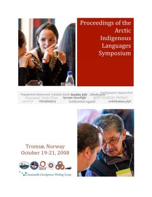 Proceedings of the Arctic Indigenous Languages Symposium