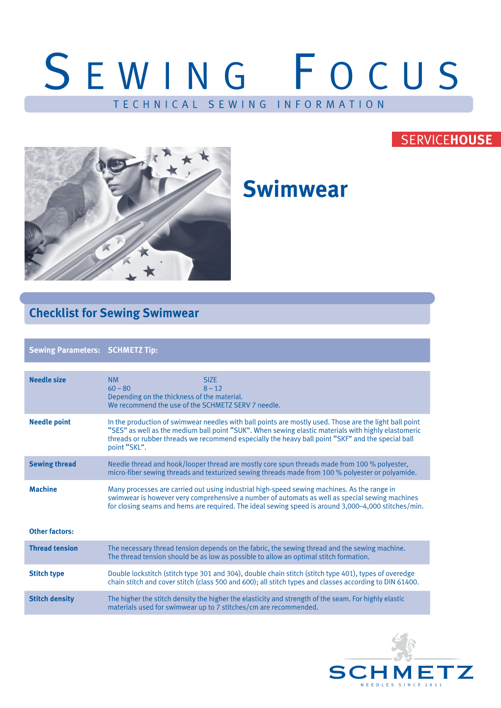 Sewing Focus Swimwear