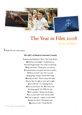 Year in Film 2008 by Jim Mcmanus