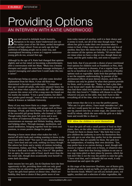 Interview with Katie Underwood