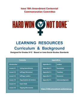 LEARNING RESOURCES Curriculum & Background