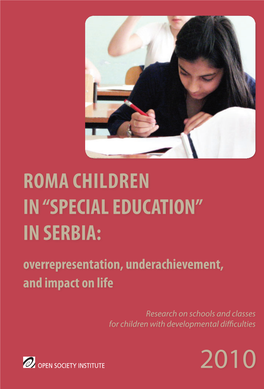 Roma Children in Special Education in Serbia