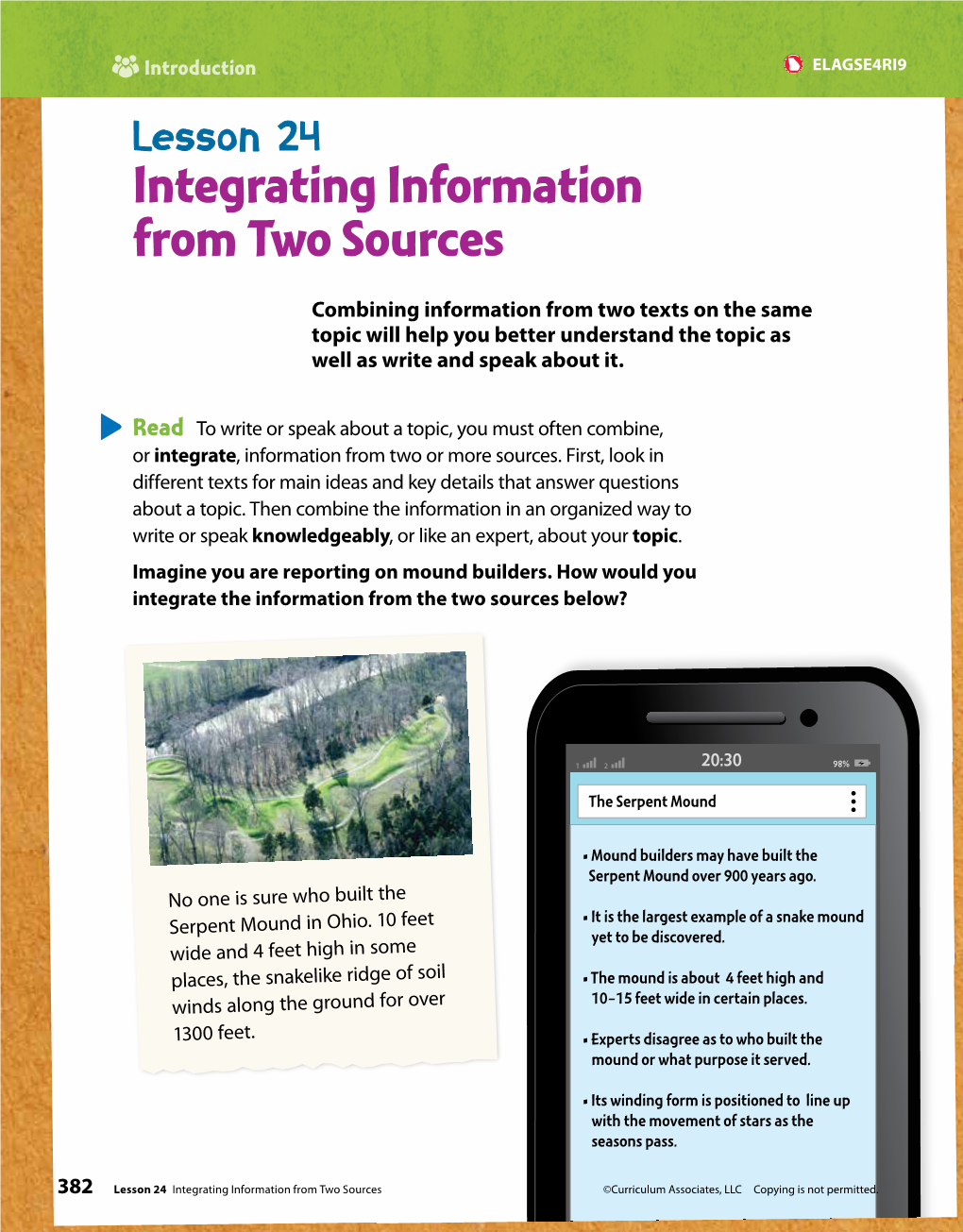 Integrating Information from Two Sources