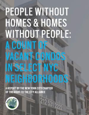 A Report by the New York City Chapter of the Right to the City Alliance About the Authors: Rttc-Nyc Member Organizations