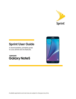 Samsung Galaxy Note5 User Guide