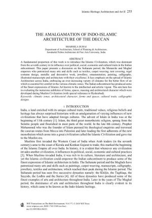 The Amalgamation of Indo-Islamic Architecture of the Deccan