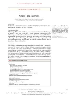 Chest-Tube Insertion