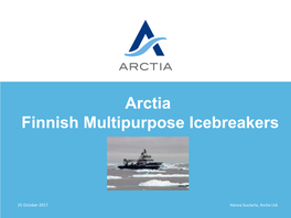 Arctia Finnish Multipurpose Icebreakers