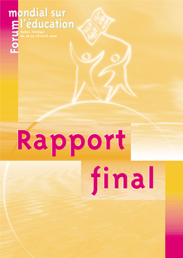 Rapport Final Du Forum Mondial Sur L'éducation