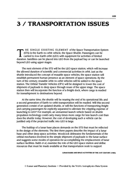 3 / Transportation Issues