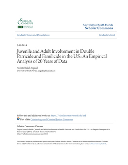 Juvenile and Adult Involvement in Double Parricide and Familicide In
