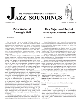 Fats Waller at Carnegie Hall Ray Skjelbred Septet