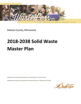 2018-2038 Solid Waste Master Plan