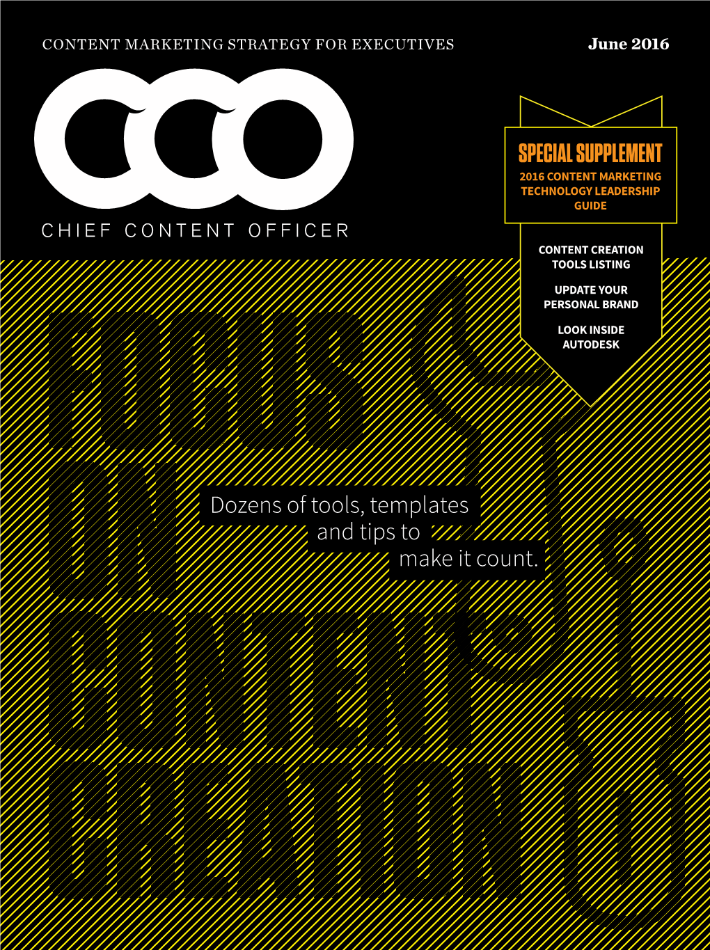 Special Supplement 2016 Content Marketing Technology Leadership Guide