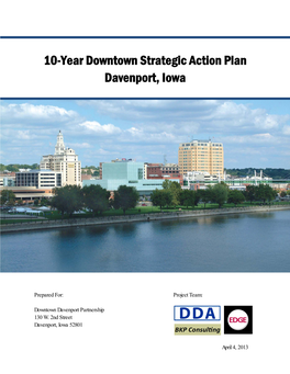 Strategic Plan Established a Roadmap for the Revitalization of Downtown Davenport