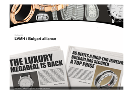 LVMH / Bulgari Alliance